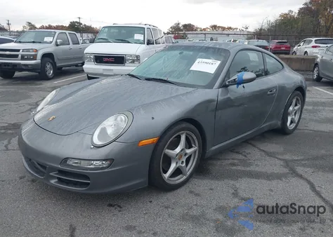 2005 Porsche 911 Carrera из США, поврежденный, VIN WP0AA29985S716414